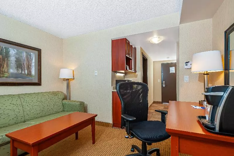 キングサイズベッドのスイートルーム, Holiday Inn Express Hotel & Suites Clarington   Bowmanville, An Ihg