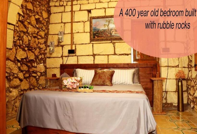اتاق استاندارد با تخت بزرگ, Il Bàrraġ Farmhouse B&b Gozo Traditional Hospitality