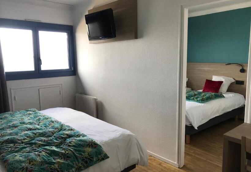 家庭海景房, Hôtel Restaurant L Escale D En Arz