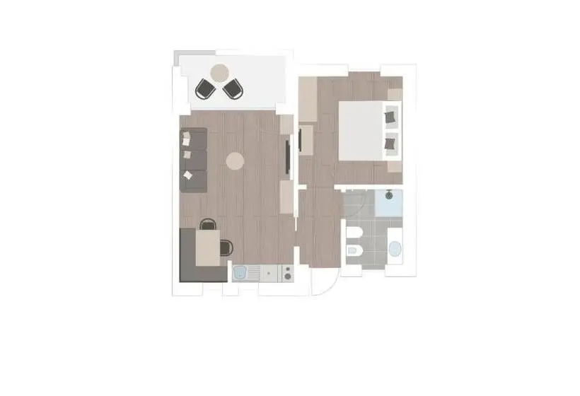 景色の見える一ベッドルームアパートメント, Lamonte Premium Apartments By Feuerstein