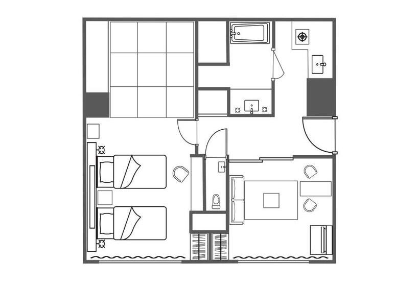Апартаменты Премиум 1 Спальня, Citadines Karasuma Gojo Kyoto