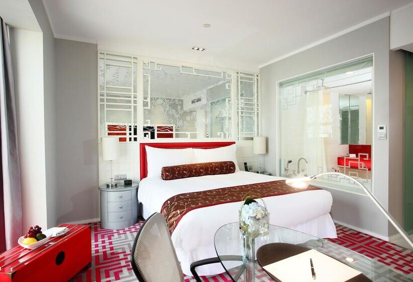 디럭스 룸 도시 전망, Dorsett Shanghai