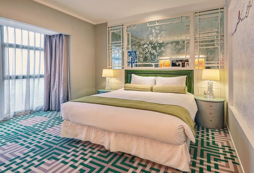 디럭스 룸 도시 전망, Dorsett Shanghai