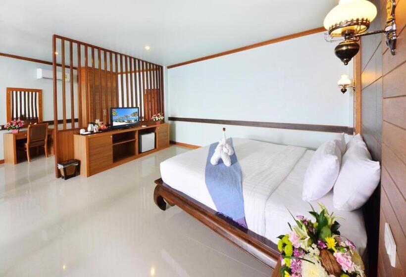 디럭스 룸 바다 전망, Haad Yao Bayview Resort & Spa   Sha Plus Certified
