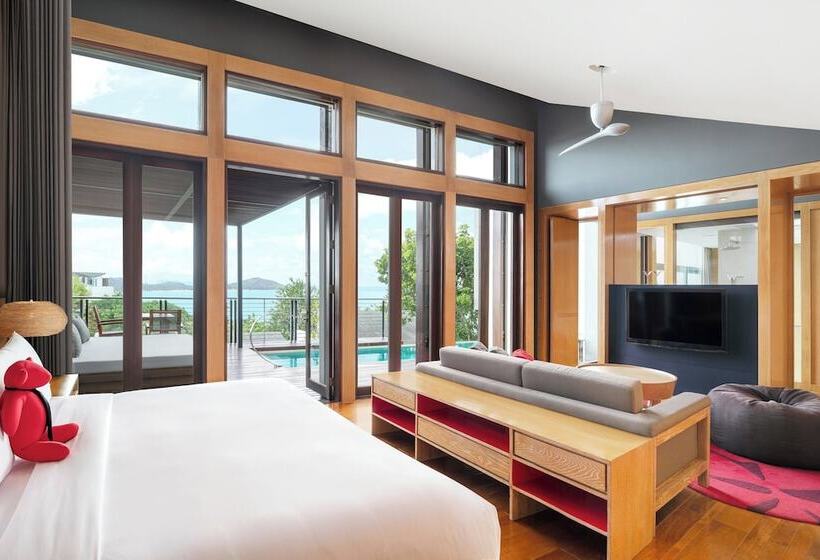 فيلا غرفة نوم واحدة مطلّة علي البحر, W Koh Samui