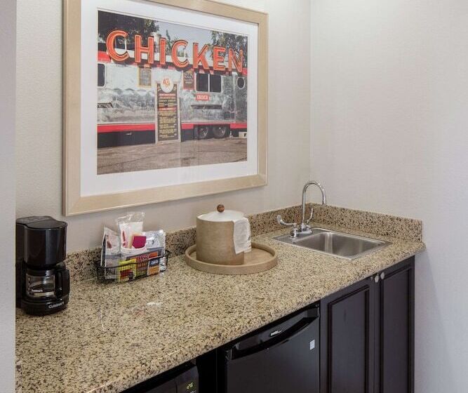 带双人床的标准工作室, Hampton Inn & Suites Austin Cedar Parklakeline