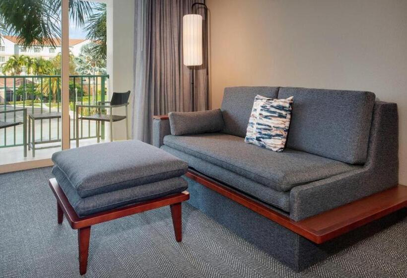 חדר סטנדרט עם מיטת קינג, Courtyard Fort Lauderdale Sw Miramar