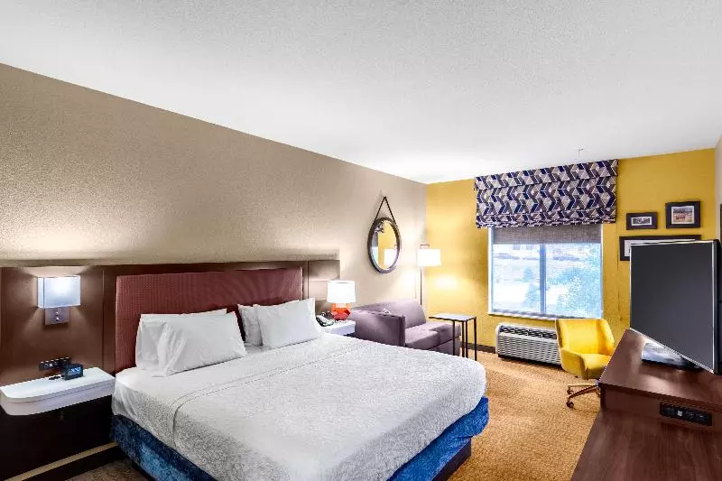 キングサイズベッドのスタンダードルーム, Hampton Inn Laramie