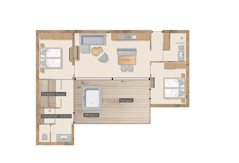 Шале Superior 1 Спальня, Wirthshof Hotel & Chalets