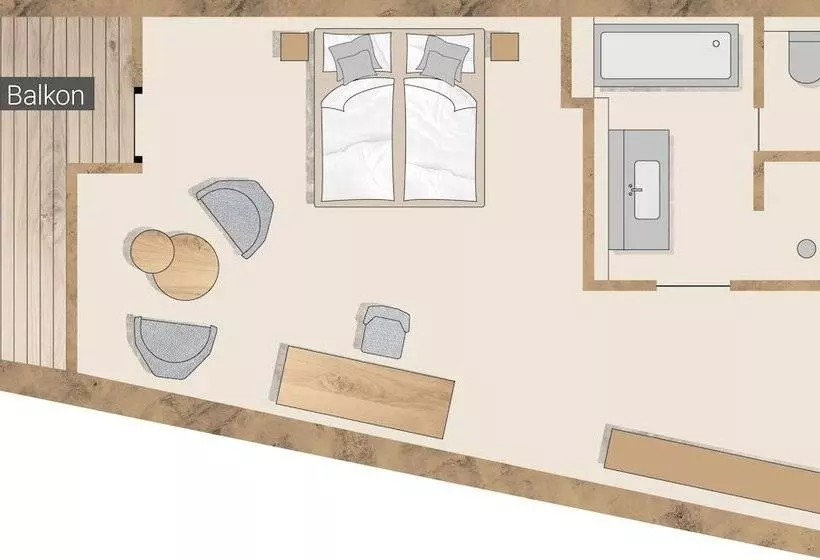Standard-huone, Wirthshof Hotel & Chalets