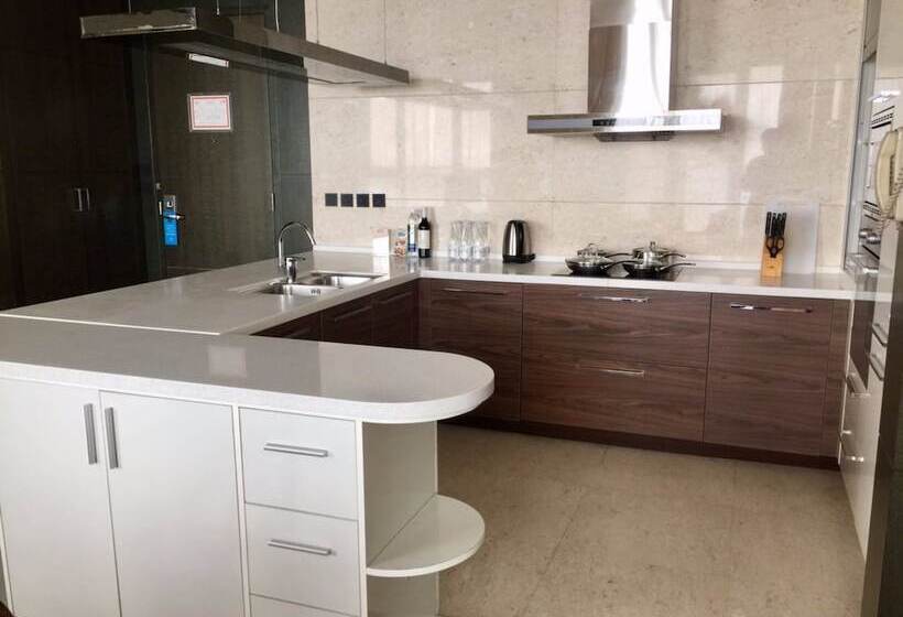 침실 3개 아파트, The Sandalwood, Beijing  Marriott Executive Apartments