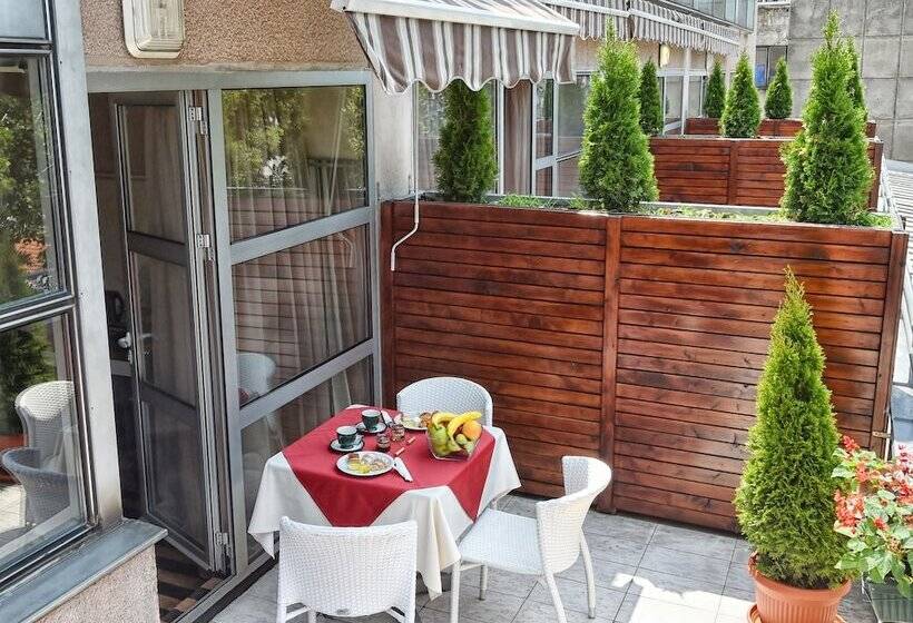 اتاق استاندارد با تراس, Balkan Hotel Garni