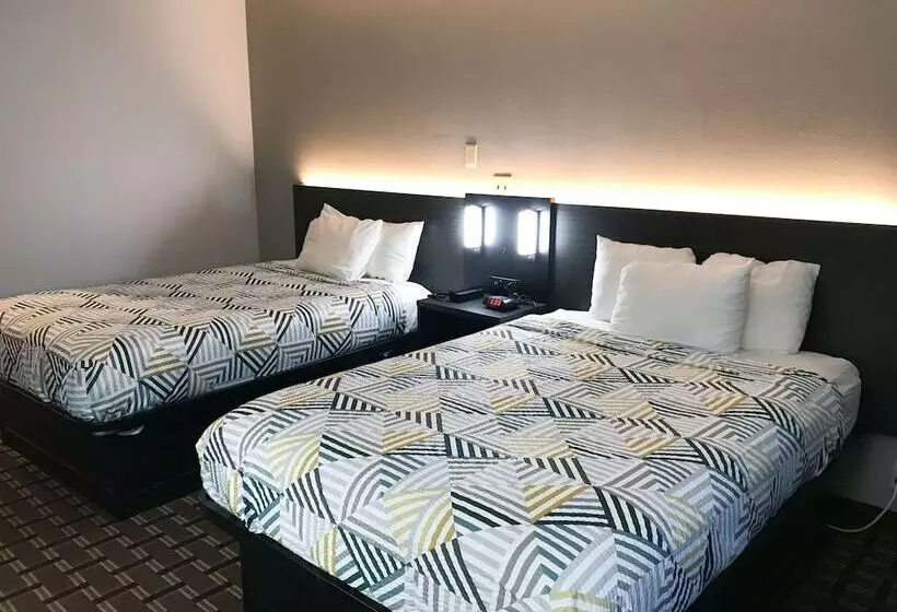２ダブルベッドのスタンダードルーム, Studio 6 Suites Tupelo, Ms
