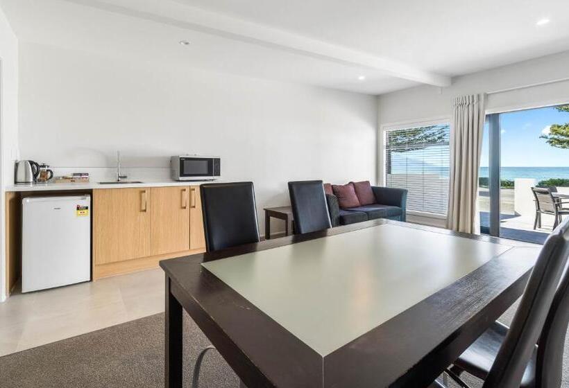 Апартаменты 1 Спальня Вид на Море, Kaikoura Beach Motel