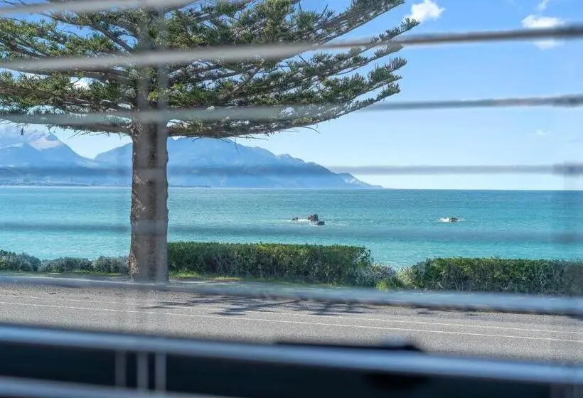 Huoneisto 1 Makuuhuone Merinäkymä, Kaikoura Beach Motel