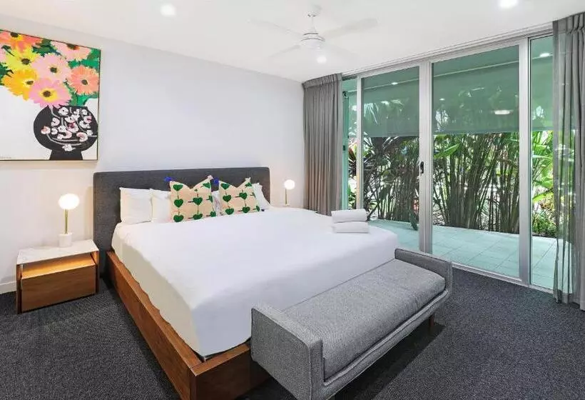 庭の見える1ベッドルームアパートメント, Element On Coolum Beach
