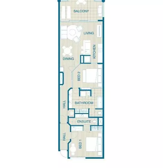 2 Bedroom Deluxe Apartment Sea View, Tingirana Noosa