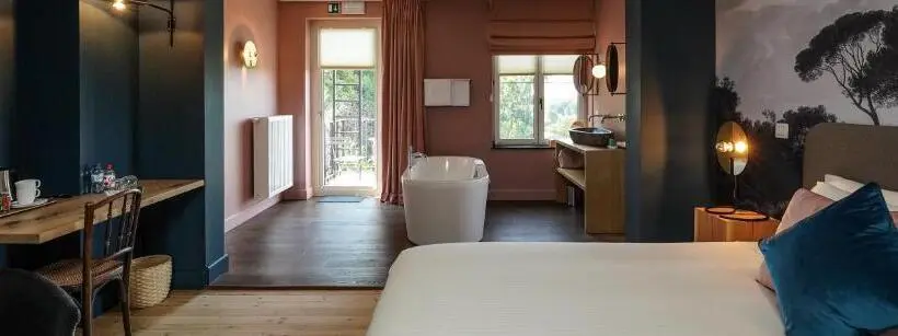 キングサイズベッドのデラックスルーム, Les Terrasses Des Falizes B&b