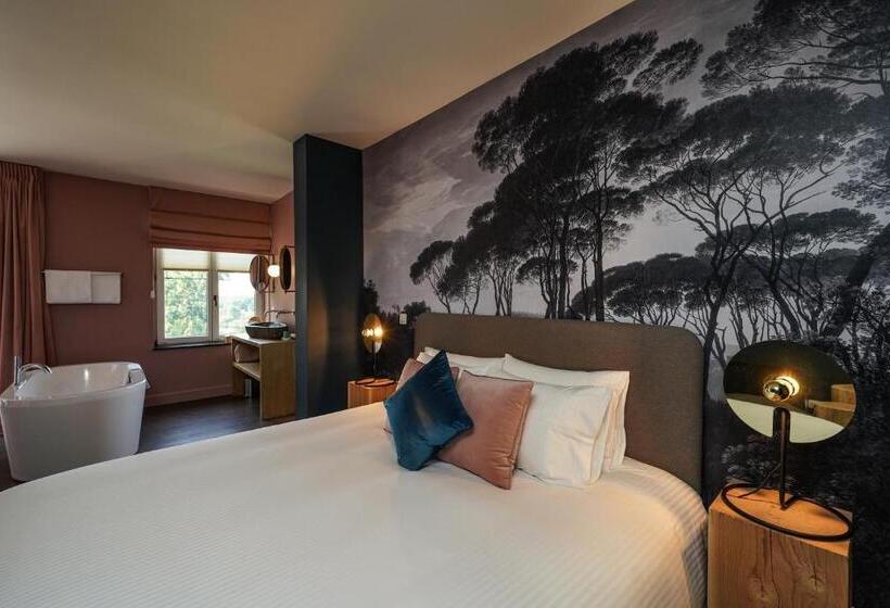 غرفة ديلوكس سرير كينج, Les Terrasses Des Falizes B&b