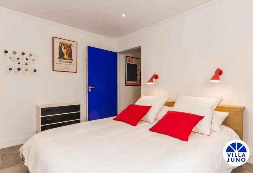 适合残疾人士使用的带超级大床的标准间, Villa Juno   Saint Aubin Sur Mer   Côte De Nacre   Normandie   Plage Débarquement