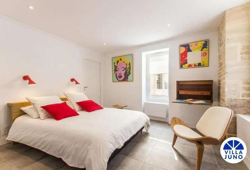 身障者適用キングサイズベッドルーム, Villa Juno Saint Aubin Sur Mer Côte De Nacre Normandie Plage Débarquement