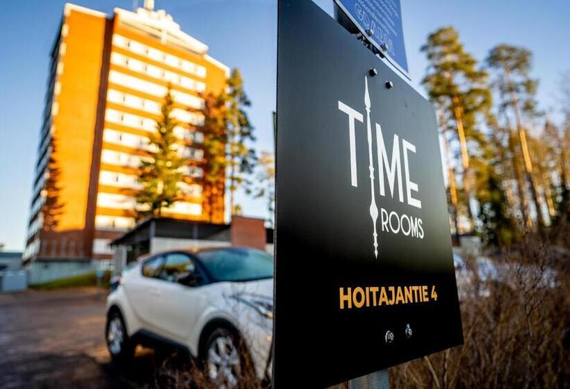 غرفة قياسية فردية حمام مشترك, Time Rooms Sairaala Novan Vieressä