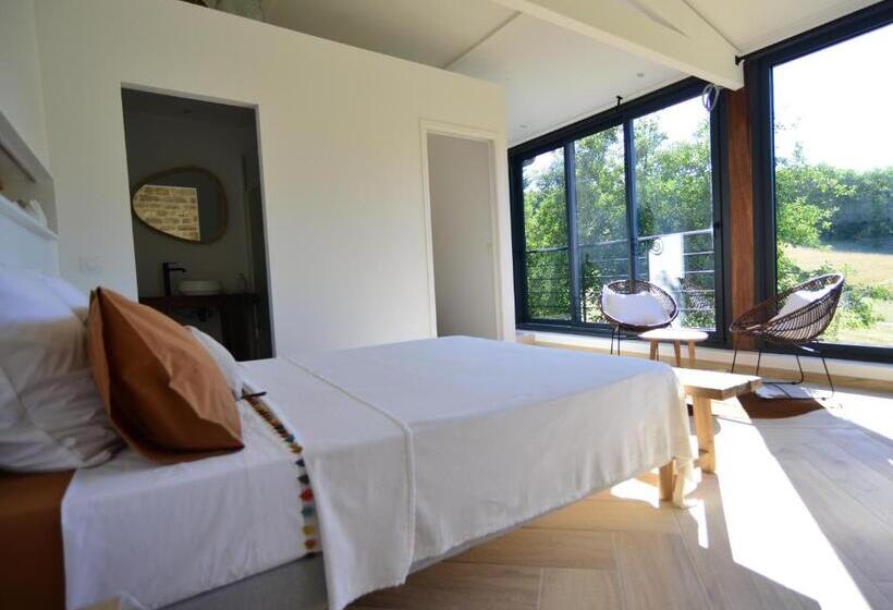 标准房带园景, Chambre D Hôtes A La Clé Des Champs Varen