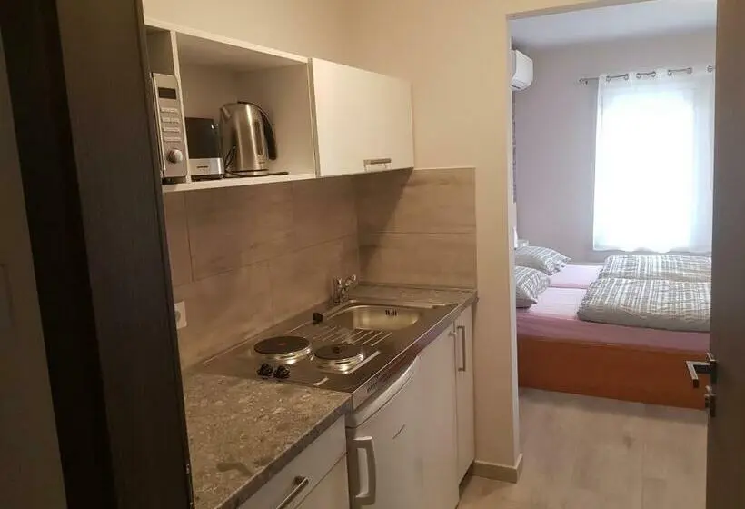テラス付き１ベッドルームアパートメント, Flamingó Apartmanház