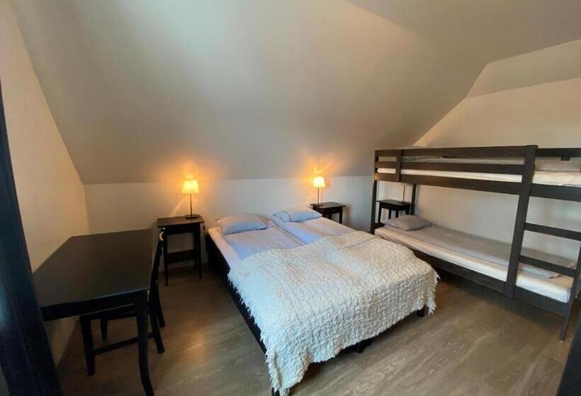 اتاق خانوادگی با سرویس بهداشتی مشترک, Helluland Guesthouse
