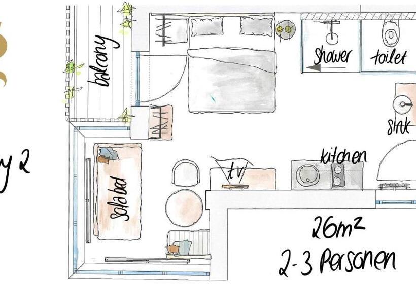 Студия Deluxe, Glanz & Glory Appartements Sölden