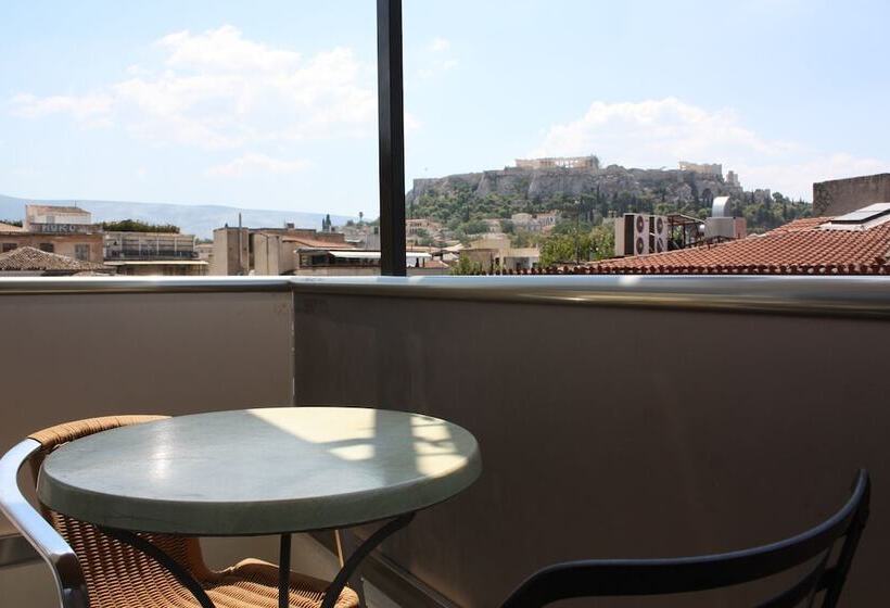 غرفة قياسية مزوَّدة بشُرفة, Pella Inn Hostel