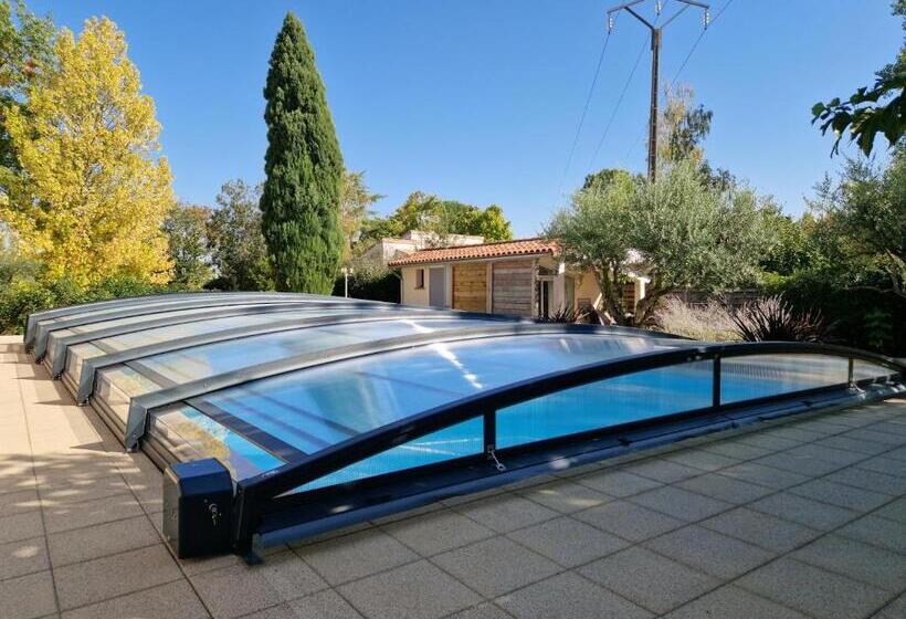 اتاق استاندارد با چشم‌انداز استخر, Chambre Hôte Avec Piscine   La Vialatte