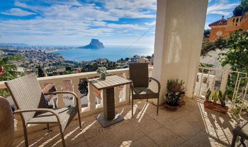 اتاق استاندارد چهار تخته با چشم‌انداز دریا, Villa Vista Calpe
