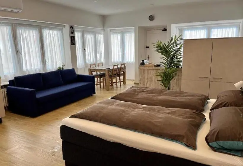 Huoneisto 1 Makuuhuone, Gästehaus Rheinstetten Forchheim