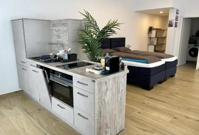 Huoneisto 1 Makuuhuone, Gästehaus Rheinstetten Forchheim