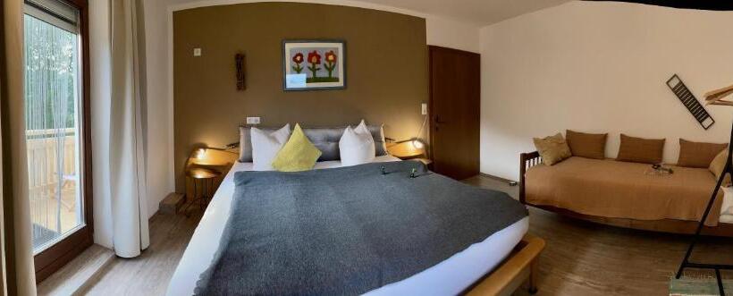 דירה בת חדר שינה 1 עם מרפסת, Restaurant Appartements Almdiele