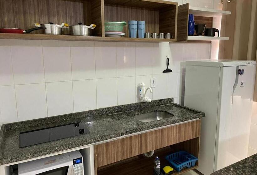 带1个卧室的公寓, Apart Hotel Lacqua Di Roma Caldas Novas