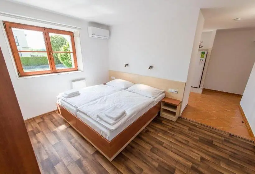 デラックスの４人部屋, Penzion Leknín