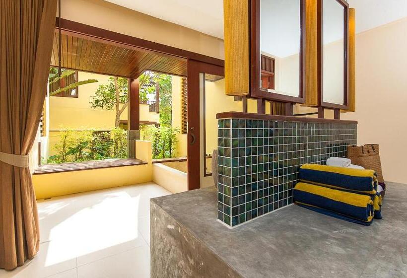 غرفة عائلية مطلّة علي الحديقة, Chantaramas Beach Resort, Koh Phangan