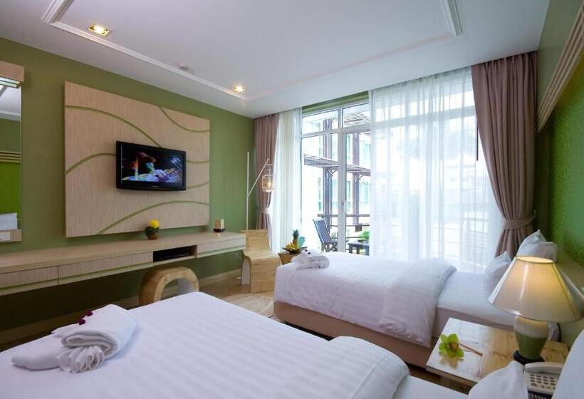 标准间带露台, A Te Chumphon Hotel   Sha Plus