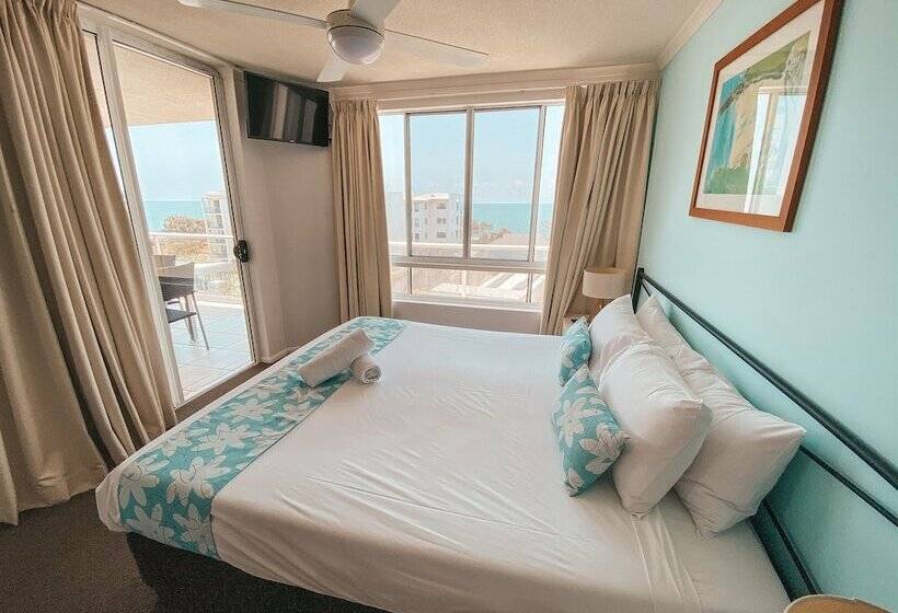 شقة 3 غرف نوم إطلالة جانبية على البحر, Bargara Blue Resort