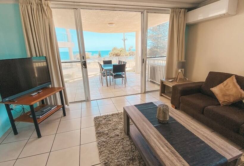 شقة 3 غرف نوم إطلالة جانبية على البحر, Bargara Blue Resort