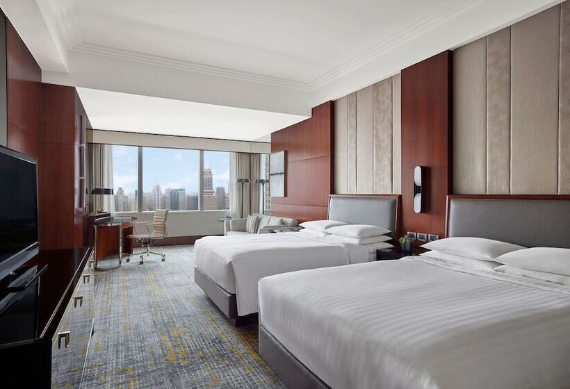 اتاق استاندارد با 2 تخت دوبل, Shanghai Marriott Marquis City Centre