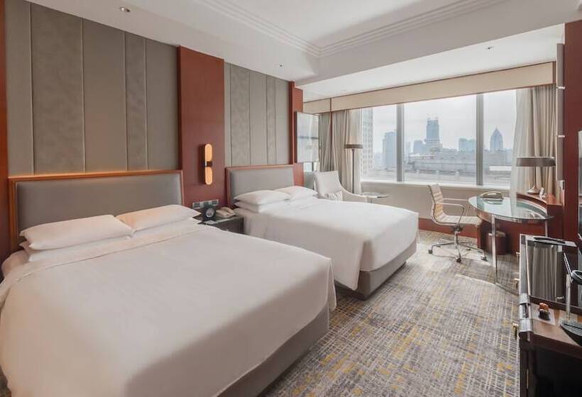 스탠다드 룸 더블 침대 2개, Shanghai Marriott Marquis City Centre