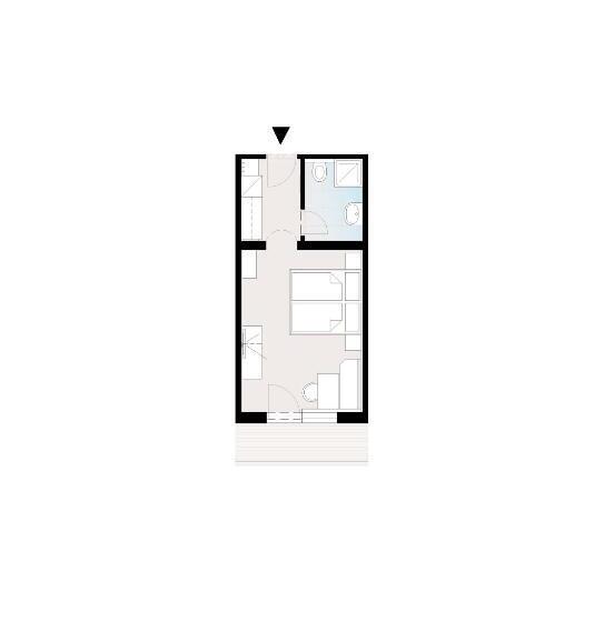 Quarto Estandar com Sacada, Garni Apart Tina