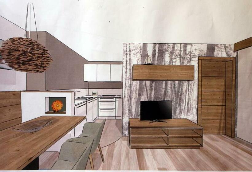 침실 1개 테라스 아파트, Putzerhof