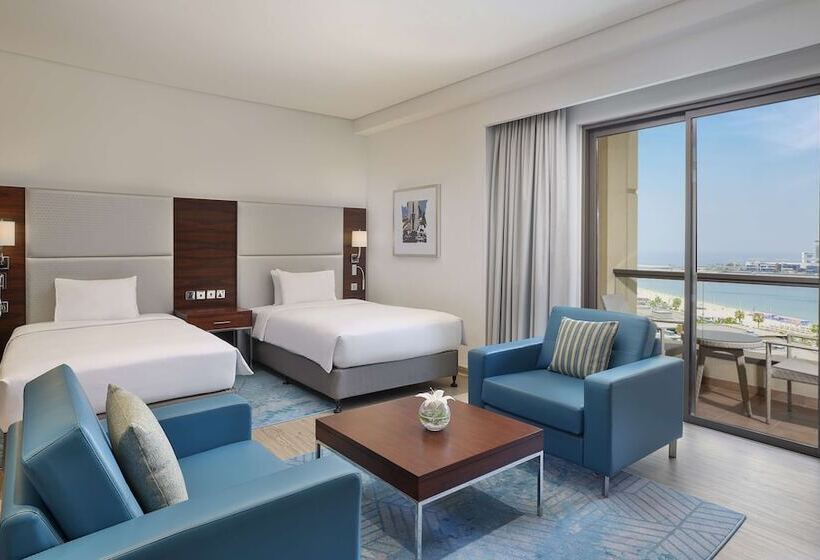 带海景的标准工作室, Hilton Dubai The Walk