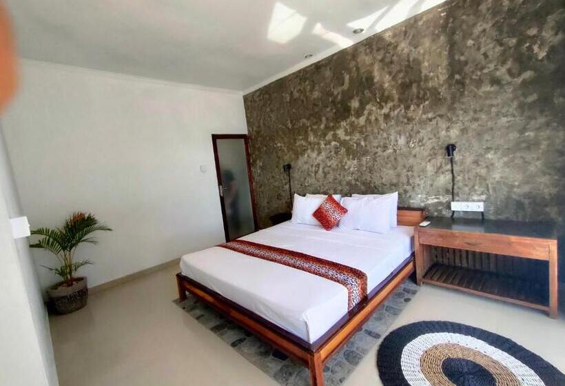 חדר דלוקס עם מרפסת נוף לים, Bali Yogi