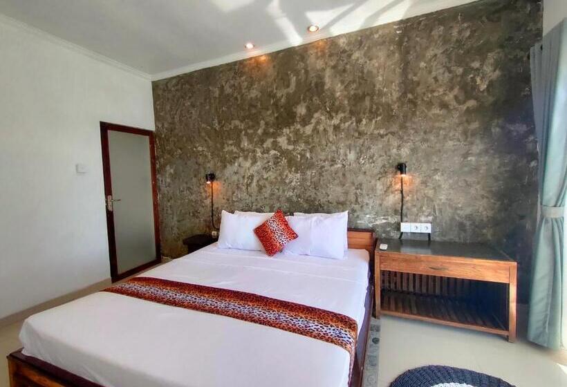 חדר דלוקס עם מרפסת נוף לים, Bali Yogi