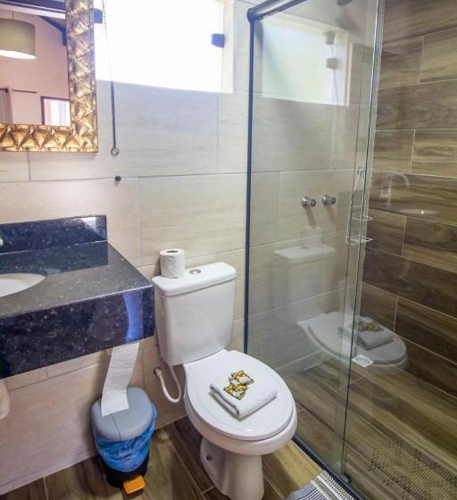 غرفة قياسية مزوَّدة بجاكوزي, Chalés Galinha Da Roça